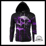 Sweat Tête de Mort Violette