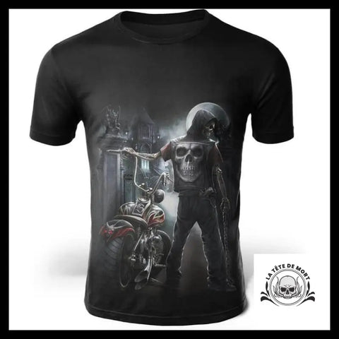 T-Shirt Biker Homme