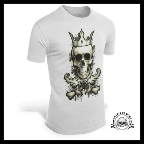 T-Shirt Crâne Avec Couronne