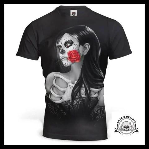 T-Shirt Crâne Mexicain Catrina