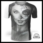 T-Shirt Crâne Mexicain Noir et Blanc
