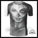 T-Shirt Crâne Mexicain Noir et Blanc