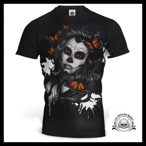 T-Shirt Crâne Papillon