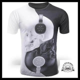T-Shirt Crâne Ying Yang