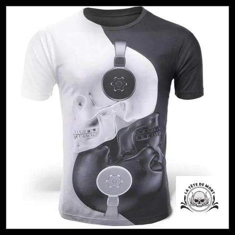 T-Shirt Crâne Ying Yang