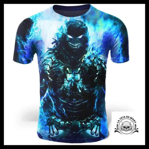 T-Shirt Démon Bleu