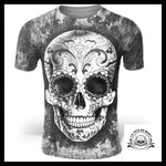 T-Shirt Homme Tête de Mort Mexicaine