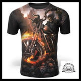 T-Shirt Moto Démoniaque