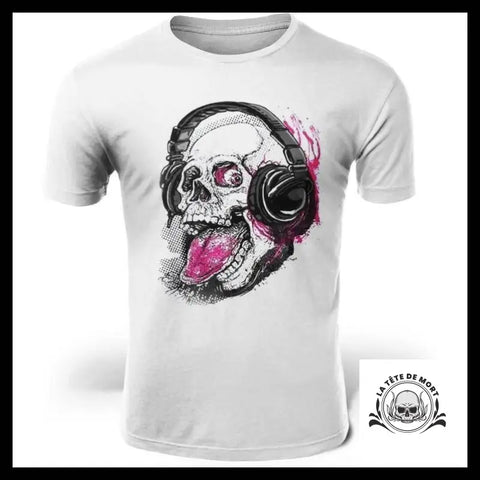 T-Shirt Skull Musique