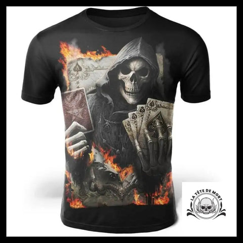 T-Shirt Squelette Carte