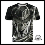 T-shirt Squelette Cow-boy