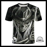 T-shirt Squelette Cow-boy