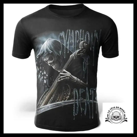 T-Shirt Squelette Musicien