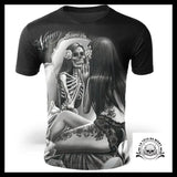 T-Shirt Squelette Noir et Blanc