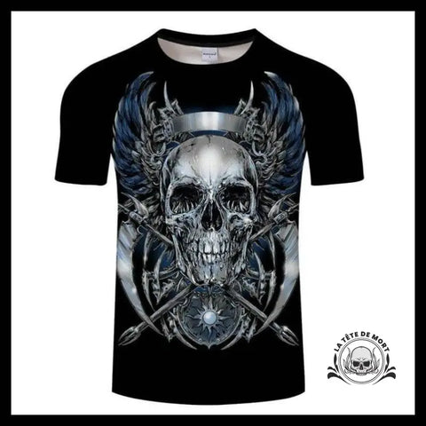 T-shirt Tête de Mort Ailée