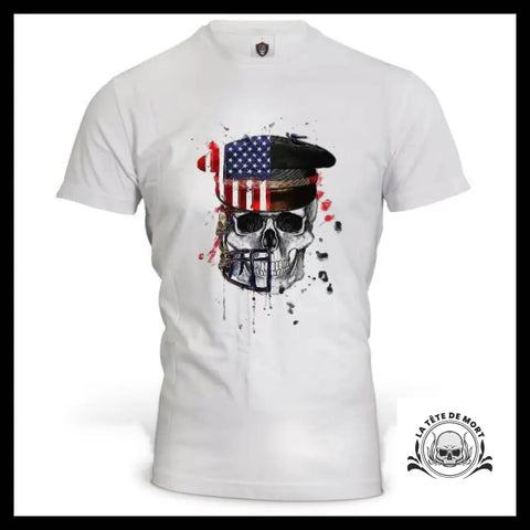 T-Shirt Tête de Mort Américaine