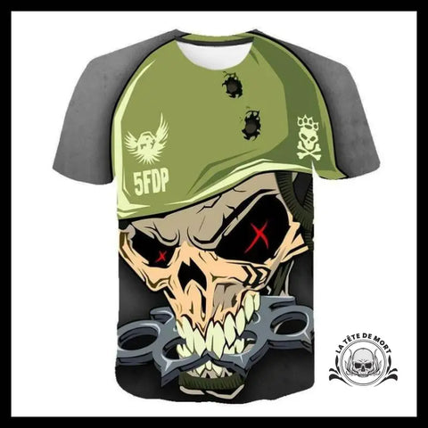 T-shirt Tête de Mort Armée