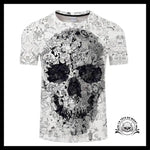 T-shirt Tête de Mort Art Dessins