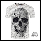 T-shirt Tête de Mort Art Dessins