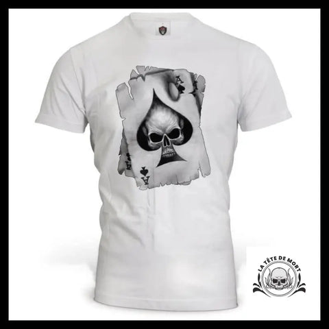 T-Shirt Tête de Mort As Pique