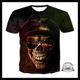 T-shirt Tête de Mort Aviateur