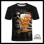 T-shirt Tête de Mort Bière