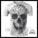 T-Shirt Tête de Mort Blanche