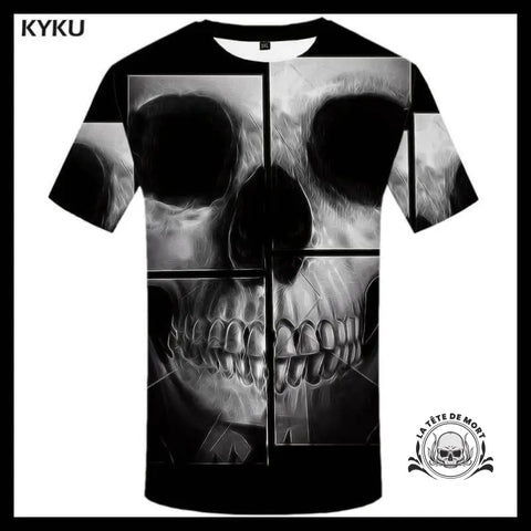T-shirt Tête de Mort Brisée