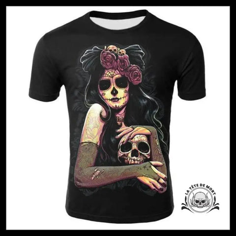 T-shirt Tête de Mort Calavera Crâne