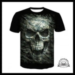 T-shirt Tête de Mort Camouflage