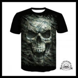 T-shirt Tête de Mort Camouflage