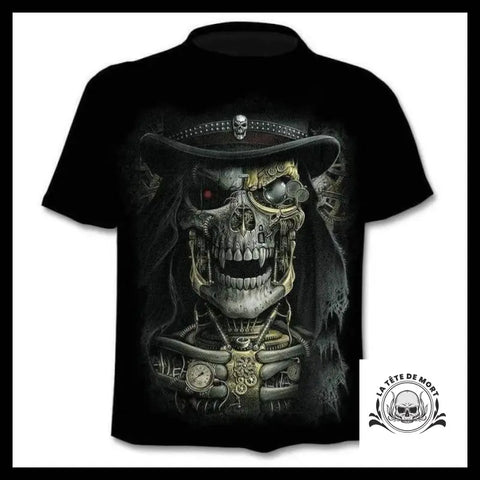 T-shirt Tête de Mort Chapelier Robotique