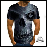 T-shirt Tête de Mort Chauves Souris
