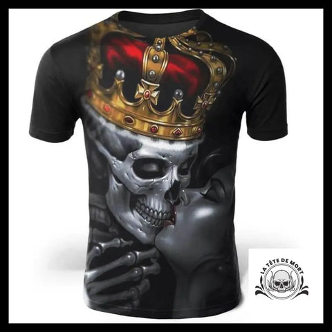 T-Shirt Tête de Mort Couronne