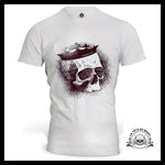 T-Shirt Tête de Mort avec Couronne