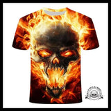 T-shirt Tête de Mort Démon Des Enfers