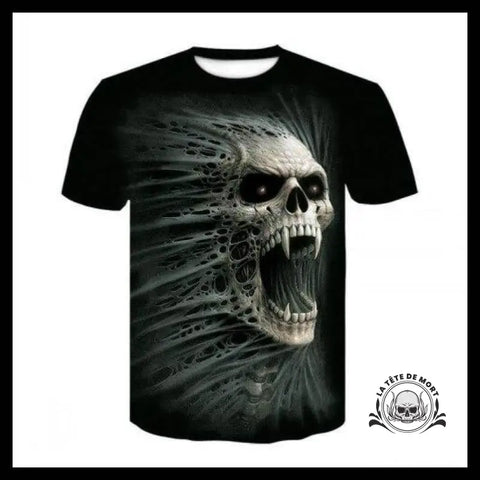 T-shirt Tête de Mort Démoniaque