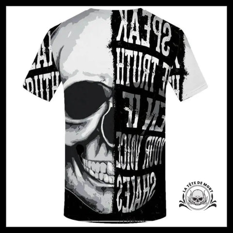 T-shirt Tête de Mort Double face