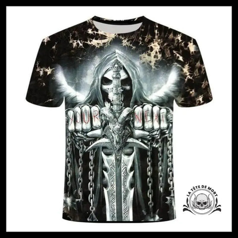 T-shirt Tête de Mort Excalibur