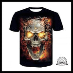 T-shirt Tête de Mort Explosion