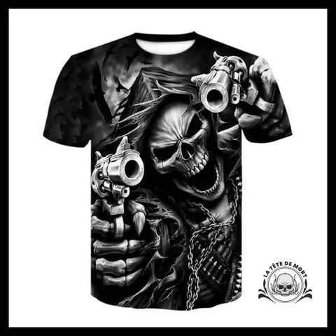 T-shirt Tête de Mort Faucheur