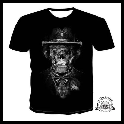 T-shirt Tête de Mort Gentleman