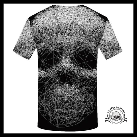 T-shirt Tête de Mort Géométrique