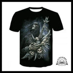 T-shirt Tête de Mort Guitariste