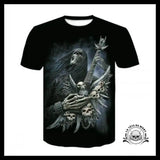 T-shirt Tête de Mort Guitariste