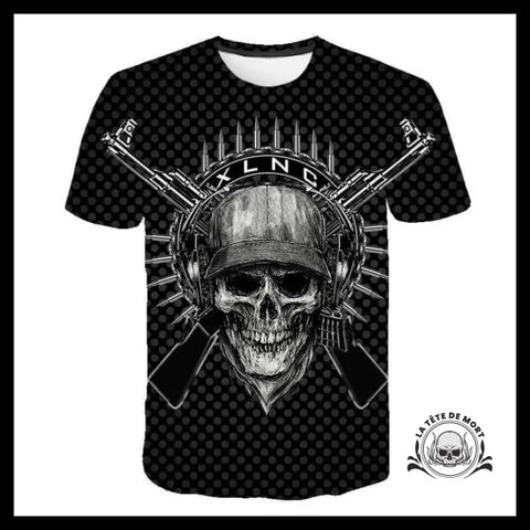 T-shirt Tête de Mort Guns