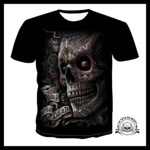 T-shirt Tête de Mort Jour Des Morts