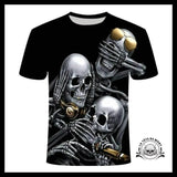 T-Shirt Tête de Mort Lion