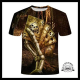T-Shirt Tête de Mort Lion