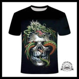T-Shirt Tête de Mort Lion